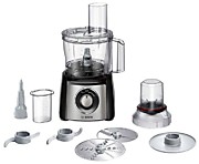 Кухонный комбайн BOSCH MCM3401M черный, серебристый