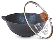Казан 4,5 л KUKMARA Granit ultra (blue) кгг47а, традиционный, алюминий, антипригарное, голубой