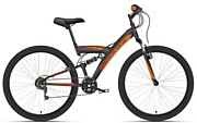 Велосипед Black One Flash FS 26 (черный, оранжевый/26 "/18.0 ")-2021 года (HD00000377)
