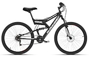 Велосипед Black One Hooligan FS 26 D (серый, черный/26 "/18.0 ")-2021 года (HD00000359)
