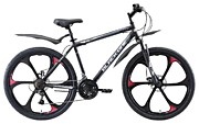 Велосипед Black One Onix 26 D FW (красный, серый, черный/26 "/16.0 ")-2021 года (HD00000408)