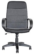 Компьютерное кресло OFFICE-LAB КР58 эко кожа / ткань ЭКО1/С1 черный, серый