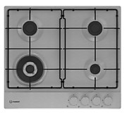 газовая варочная поверхность INDESIT THPM 641 W/IX/I нержавеющая сталь