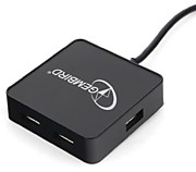 Разветвитель USB 2.0 GEMBIRD UHB-242 4 порта, блистер,черный